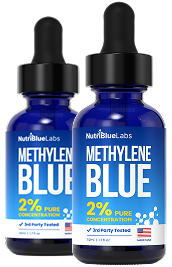 NutriBlue Labs Methylene Blue, 2% Pharmaceutical Grade, USP Methylene Blue Drops for Humans, Premium Methylene Blue Solution, Methylene Blue Supplement, 50ml (90 Servings)